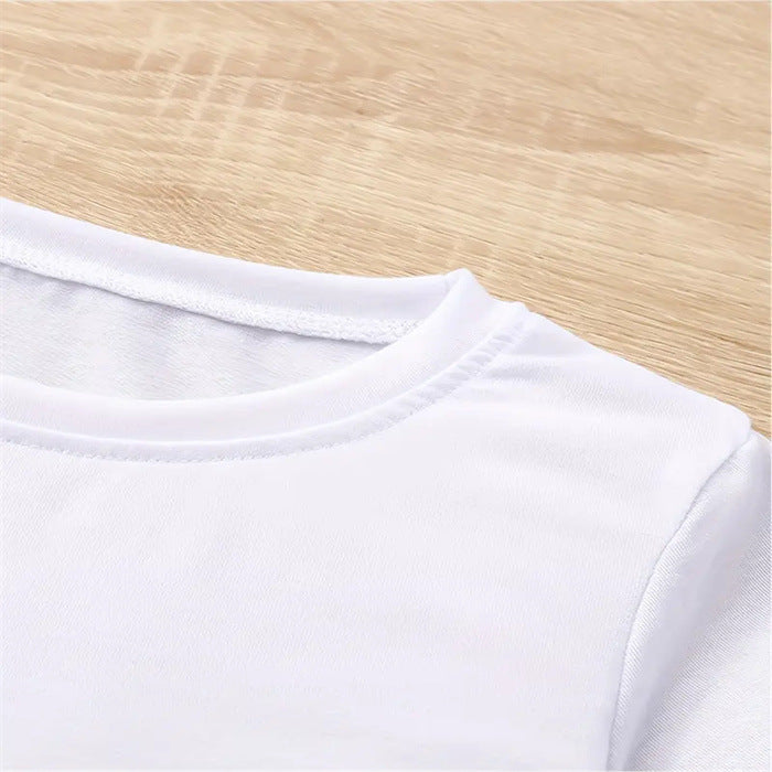 A Cross-border European and American pure cotton men's and women's children's clothing summer round neck short-sleeved t-shirt printed 100% COTTON - Mixbatch