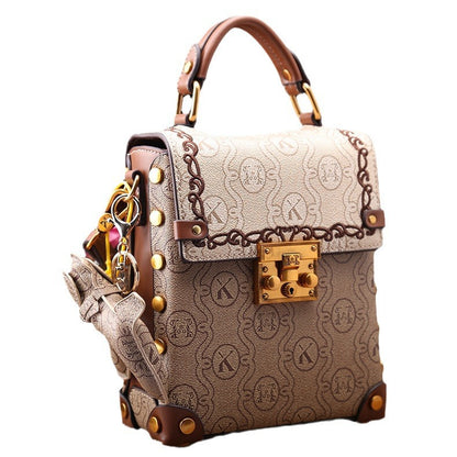 A high-end niche lock portable box bag