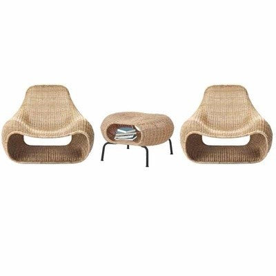 A furniture rattan sofa chair