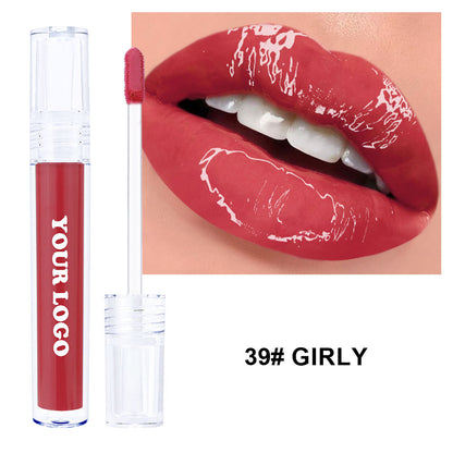 A mirror water gloss lip gloss lip glaze —— Customizable logo MOQ 100 pieces