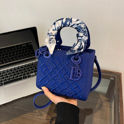 A  bag with embroidery pattern