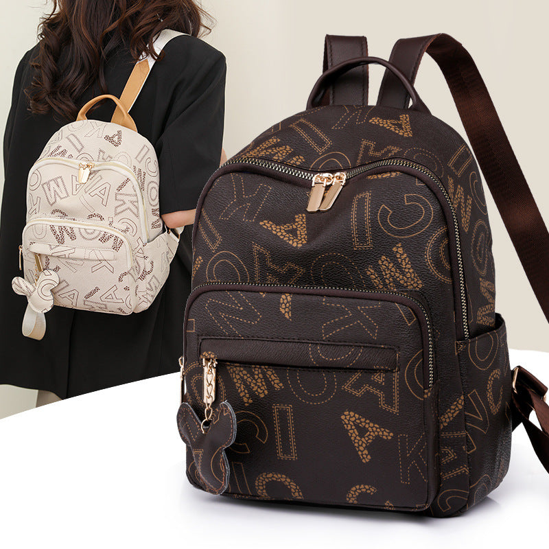 A new women's backpack trendy Internet celebrity hot-selling large-capacity backpack