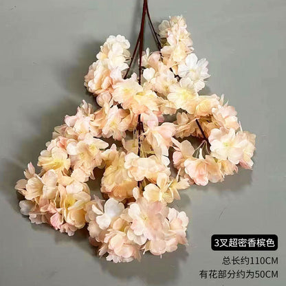 A simulated cherry blossom branch cherry blossom tree plastic wedding decoration peach blossom pear blossom indoor living room ceiling simulated flower fake flower