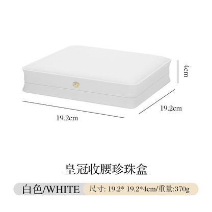 A PU leather jewelry high-end box custom LOGO