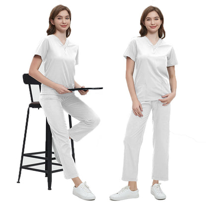 A Surgical Clothes Short Sleeve Washing Clothes Women's Suits Nurse Clothes Operating Room Work Uniforms Isolation Clothes