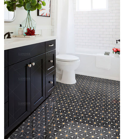 A metal stone mosaic wall tile