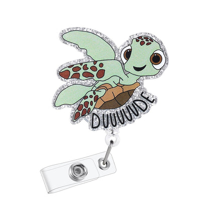 A Acrylic glitter, easy-pull buckle, alligator clip, ID clip, work card clip, retractable badge, scroll buckle, spot.