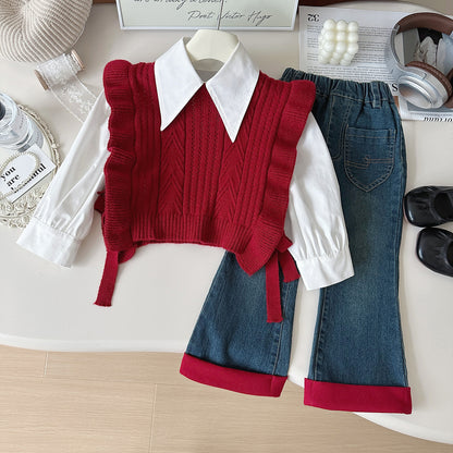 A three-piece girl set