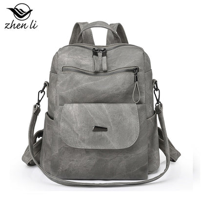 A bag large capacity cross-border women's backpack, backpack women's bags, retro backpack women's bags
