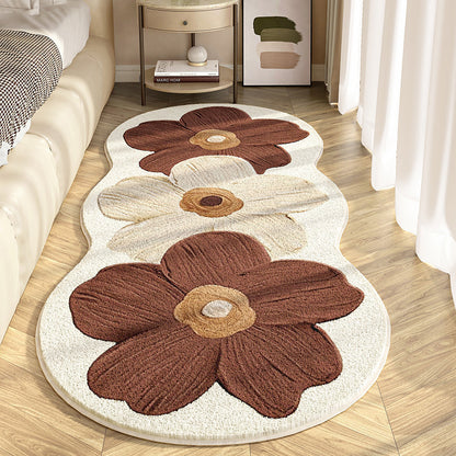 A flower floor mat