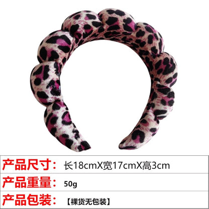 A high cranial top hair accessories women wash face bath clouds sponge headband makeup remover hair band headband