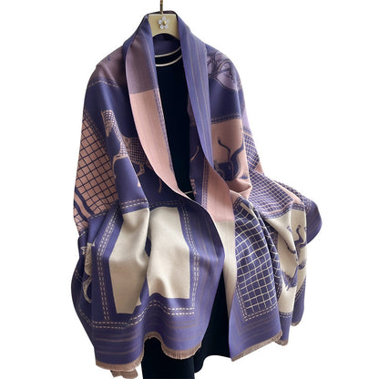 A scarf shawl