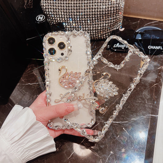 A Diamond transparent phone case