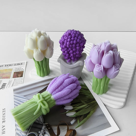 A Scented candle silicone mold