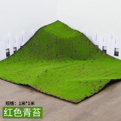 A simulated moss green false moss plant wall moss micro landscape bonsai landscaping decorative lawn turf SIZE: 1M * 1M