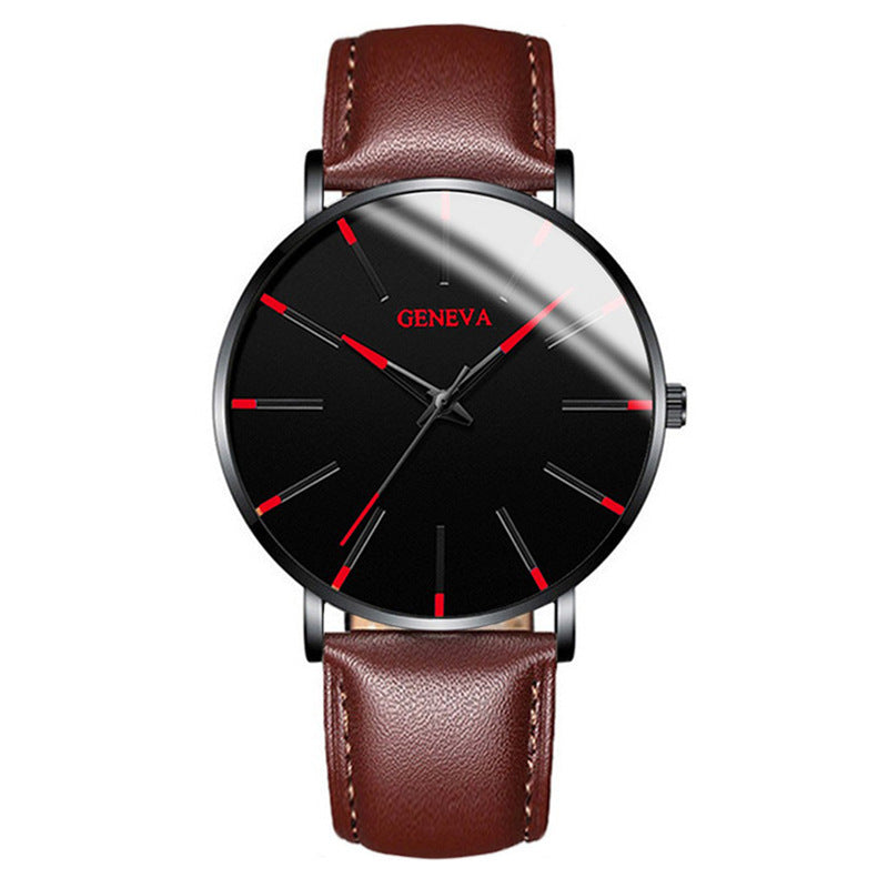 A Geneva Fashion Mesh Strap Watch Men's Watch Colorful Scale Men's Watch Business Quartz Watch Wholesale - Mixbatch