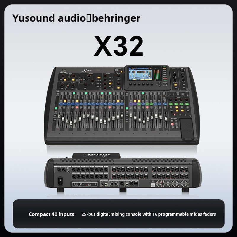 X32 X32C X32P X32R wing digital mixer performance stage