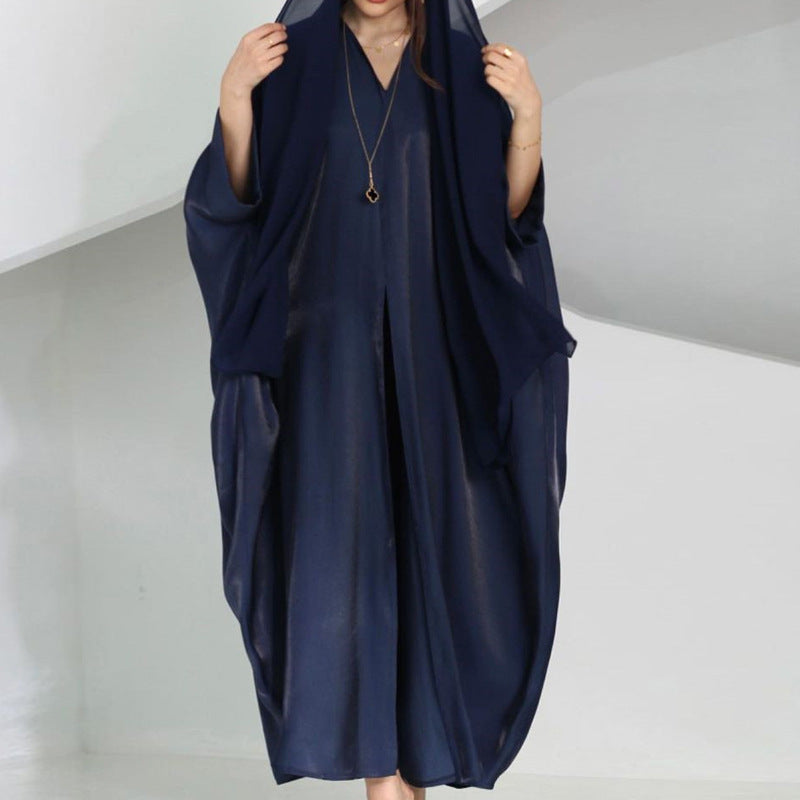 New AliExpress Middle East Muslim Clothing Fashion Elegant Cardigan Dress Robe - Mixbatch
