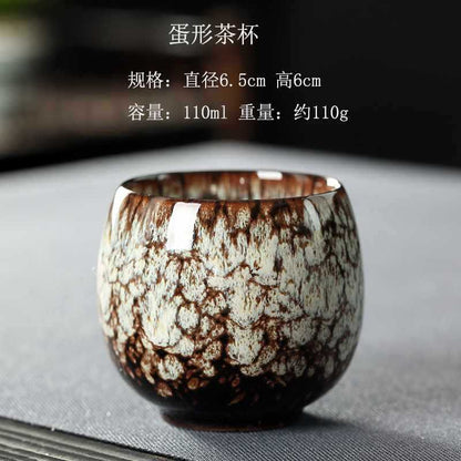 A ceramic teacup set