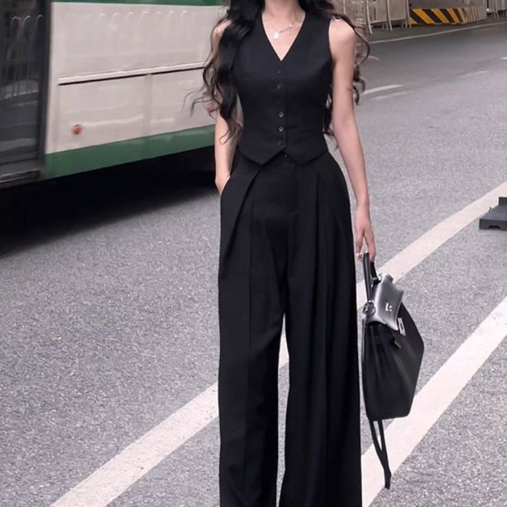 A black Xiaoxiangfeng suit vest - Mixbatch