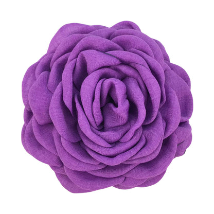 A Caro9cm Internet celebrity with the same baked edge hair grab flower 12cm Lolis burnt edge flower with brooch hairpin pin - Mixbatch