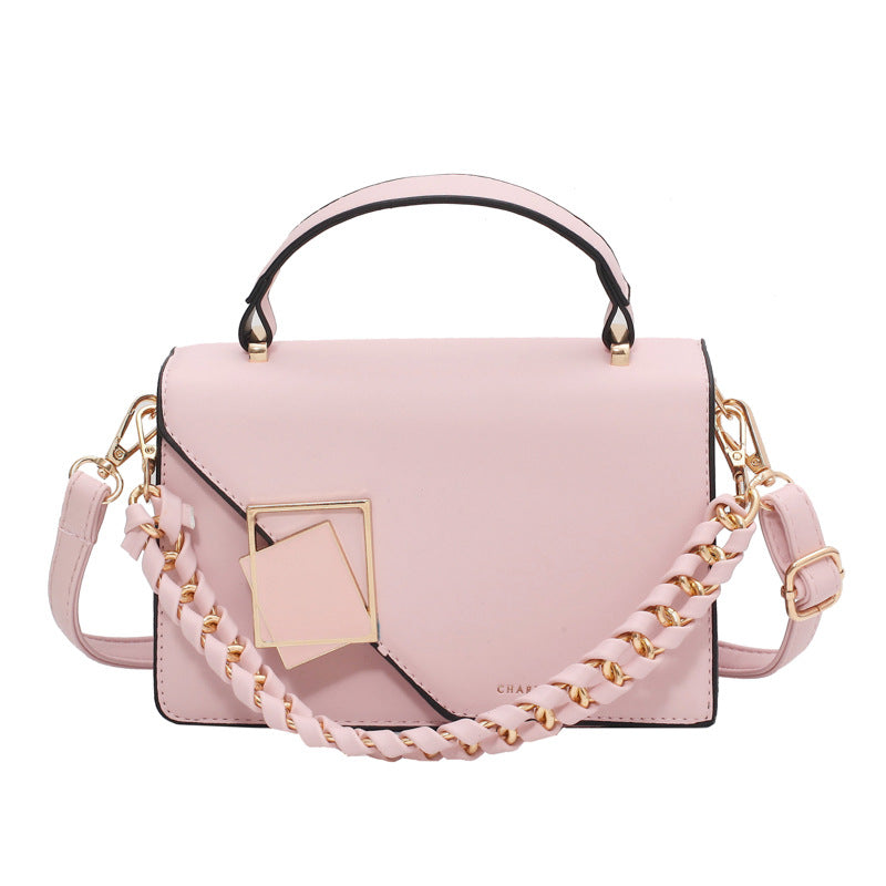 A foreign trade bag women's cross-border new fashion versatile chain Bags shoulder oblique span bag Internet celebrity portable small square bag