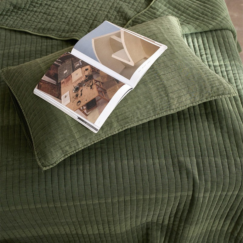 طقم أسرة من ثلاث قطع مصنوع من خيوط القطن 