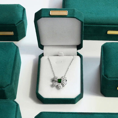 A custom LOGO flannel jewelry box
