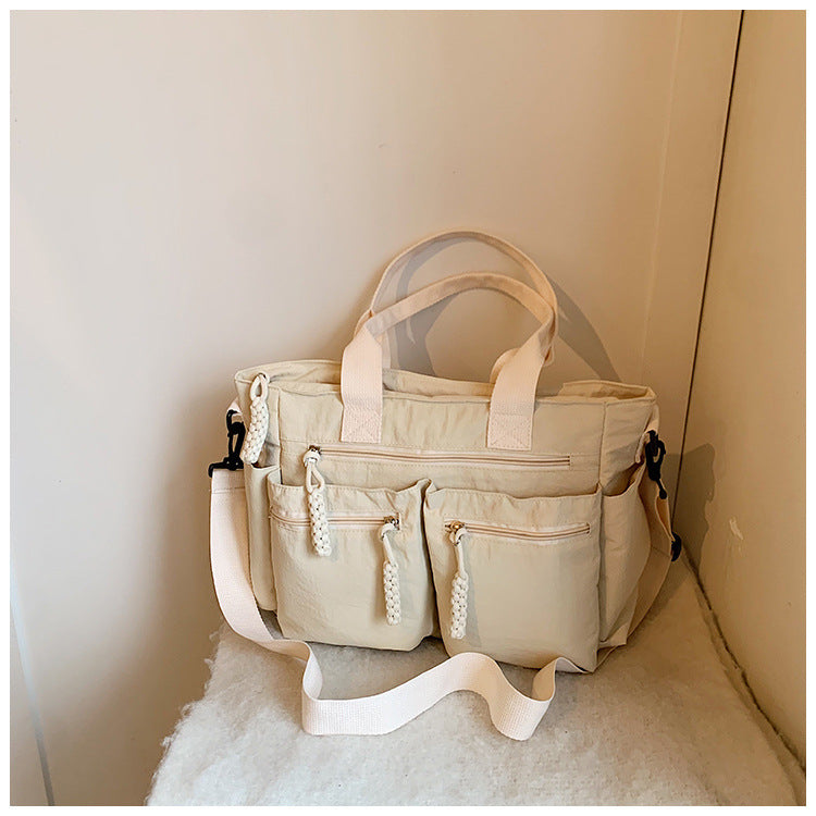 A nylon shoulder bag