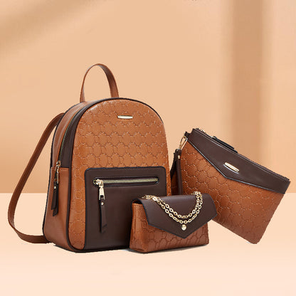 A backpack three-piece set mother and child bag fashion