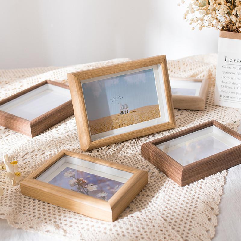 A hollow photo frame tea specimen frame three-dimensional hollow table