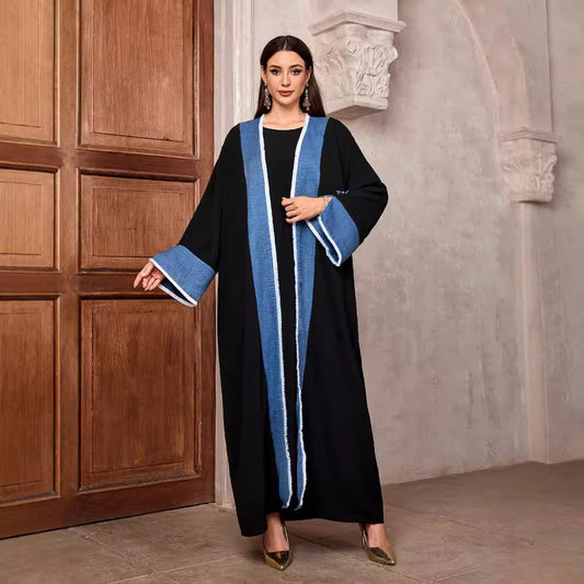 Women's Cardigan Robe Elegant Contrasting Tassel Dress Middle East Muslim Dubai Arab - Mixbatch