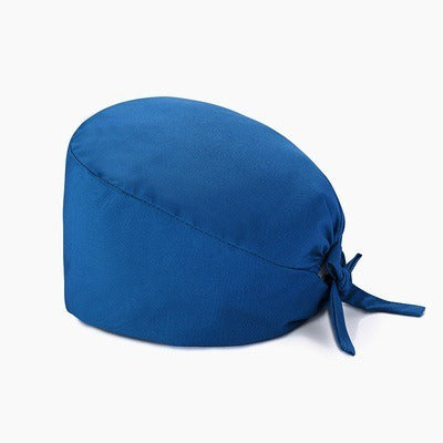 A Cross-border surgical cap Cotton solid color nurse operating room cap Sweat-absorbing and windproof confinement cap Dental dentist cap