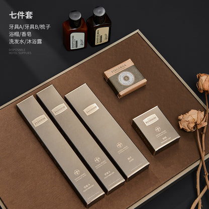 Hotel disposable toiletries Hotel special toothbrush with toothpaste set