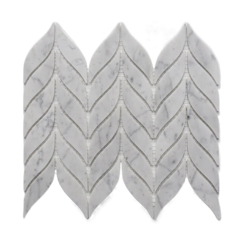 A natural marble bathroom wall mosaic