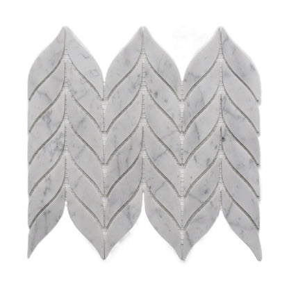 A natural marble bathroom wall mosaic