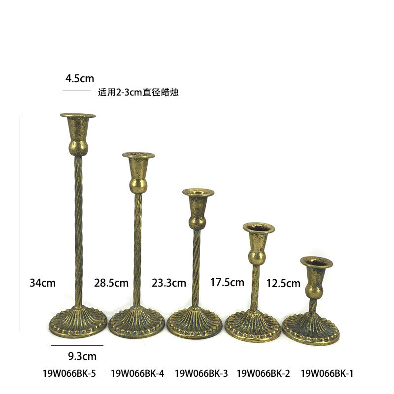 A European wrought iron candle holder Wedding arrangement Single head candle cup Hotel homestay decoration Candle light dinner Candle holder