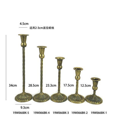 A European wrought iron candle holder Wedding arrangement Single head candle cup Hotel homestay decoration Candle light dinner Candle holder