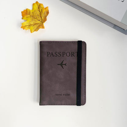 A PU Leather Card Bag Passport Clip RFID Passport Bag Travelwallet Multifunctional ID Bag Wholesale