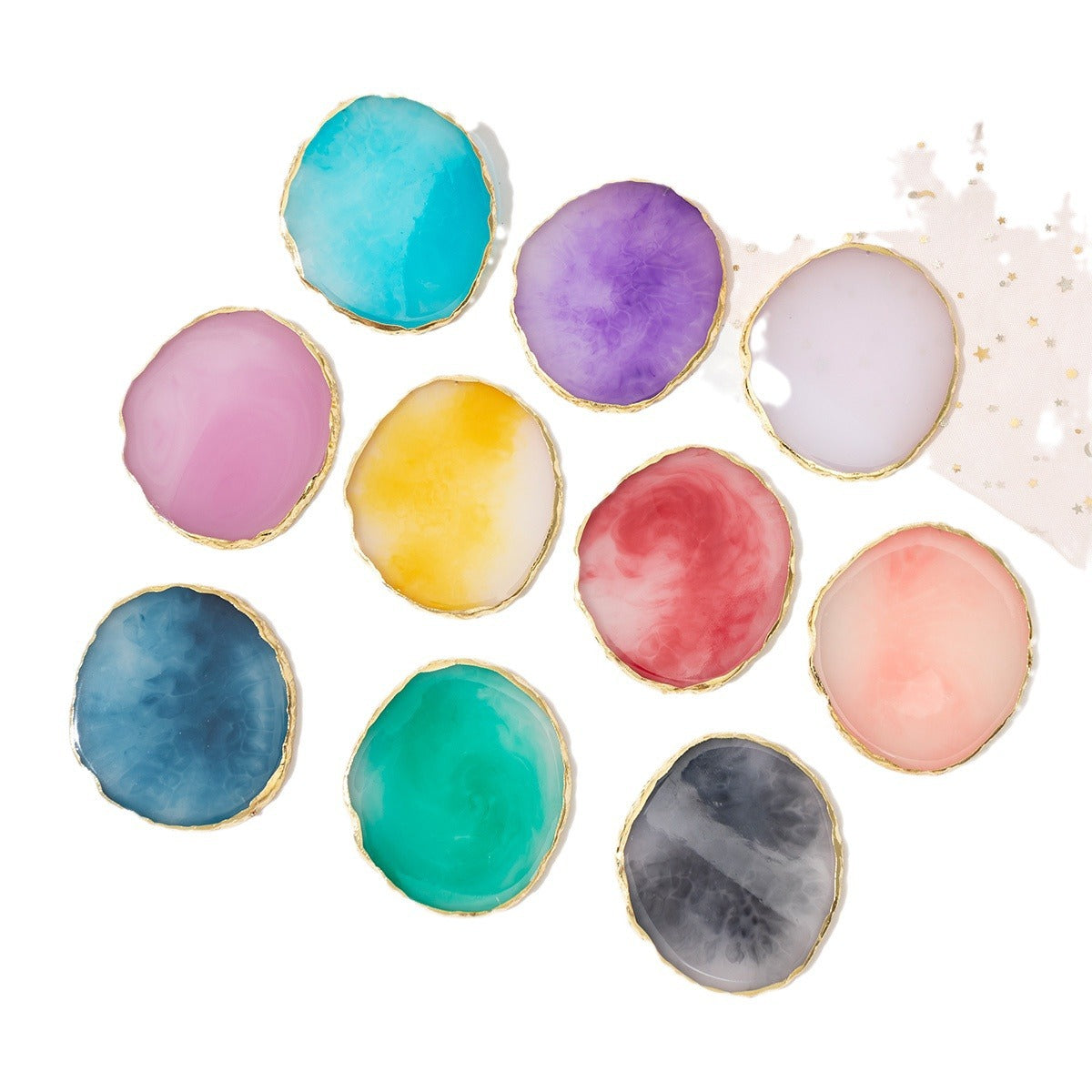 A Nail Art Palette Resin Agate Phnom Penh Palette Nail Art Display Board Color Display Resin Nail Art Palette - Mixbatch