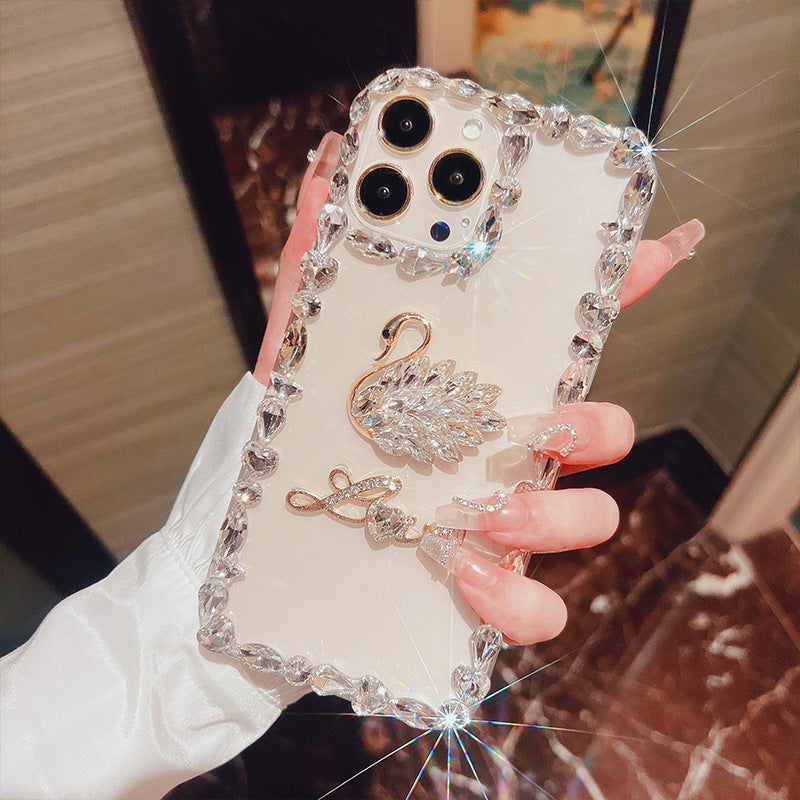 A Diamond transparent phone case