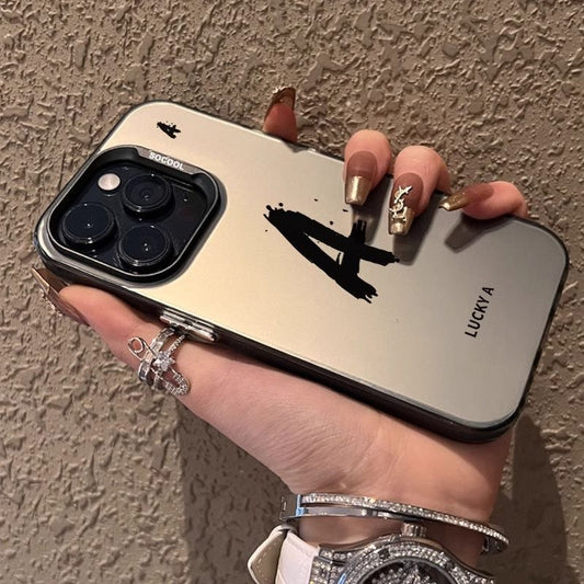 A letter printed mobile phone protective case