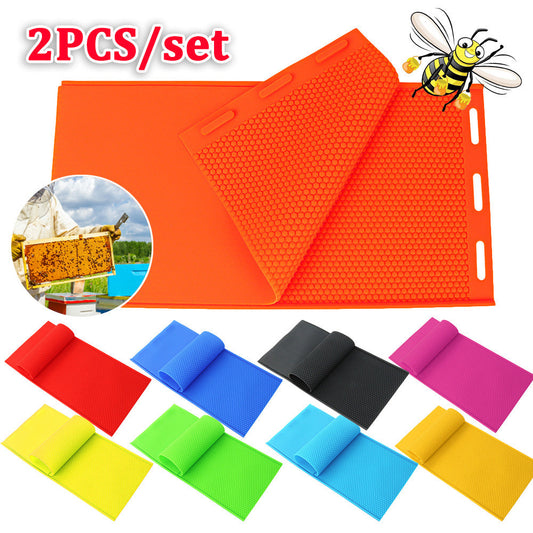 A Beekeeping Tools Silicone Nest Foundation Mould Beeswax Tablet Multi-color Candle Mould Honeycomb DIY