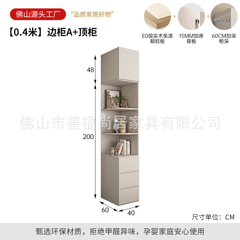 A European pine board wardrobe with melamine finish