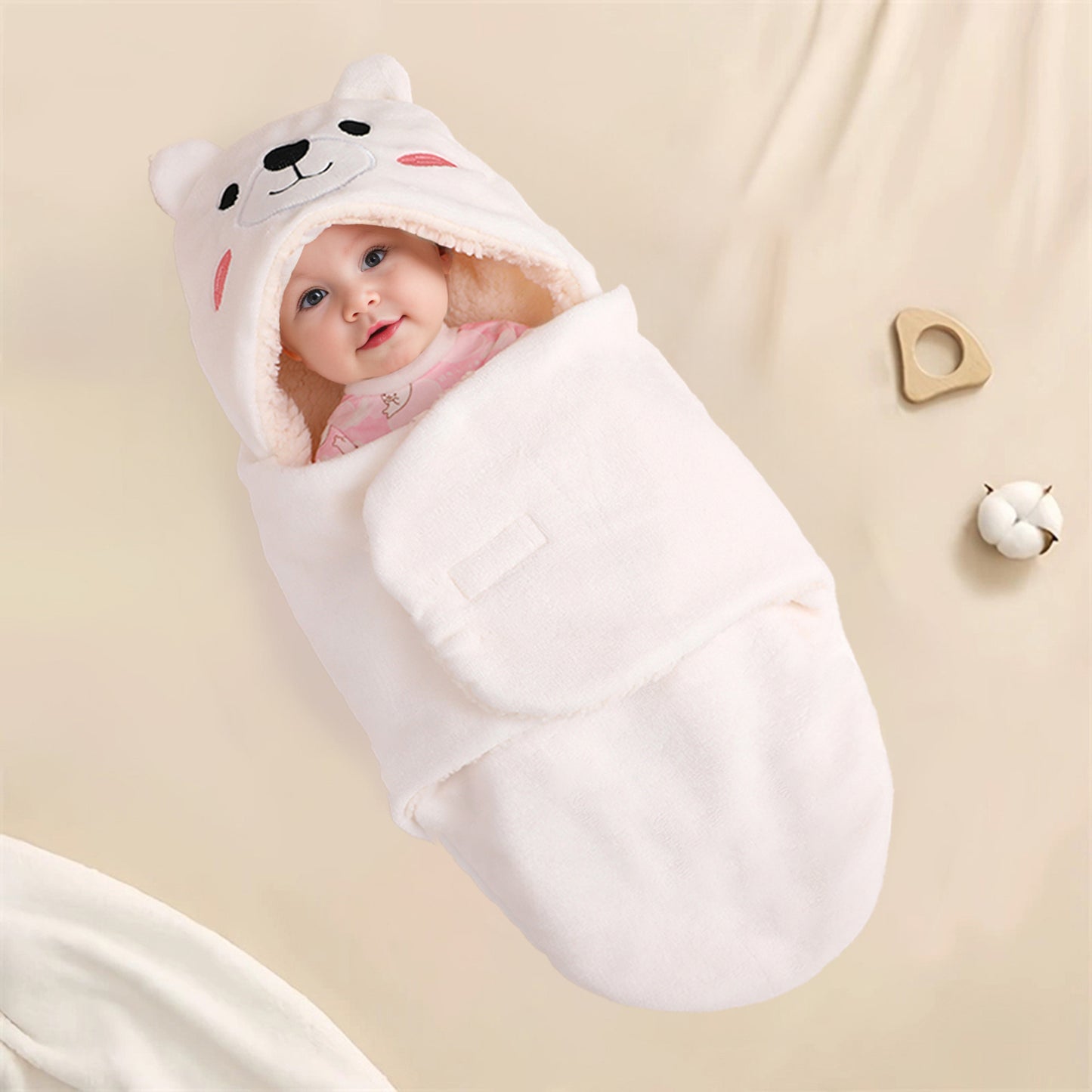 Cross-border newborn baby blanket newborn blanket cartoon spring and autumn winter single baby delivery room thickened swaddle sleeping bag