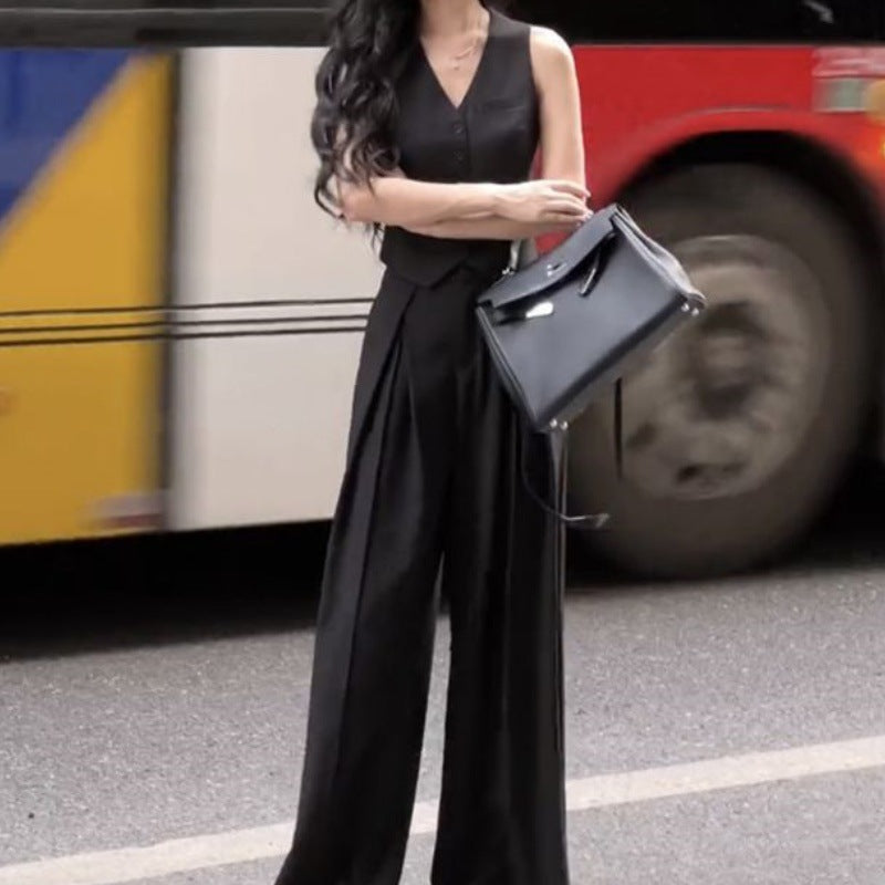 A black Xiaoxiangfeng suit vest - Mixbatch