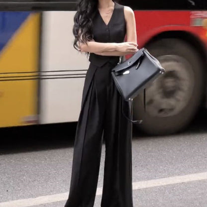 A black Xiaoxiangfeng suit vest - Mixbatch