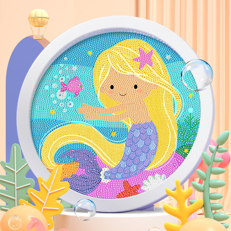 A diamond sticker paste point diamond painting toy little girl handmade children DIY - Mixbatch