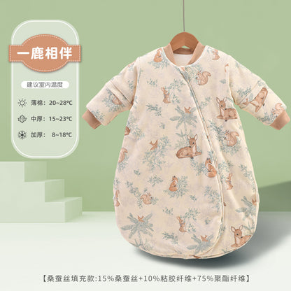 A Children's Baby Thick Pure Cotton Sleeping Bag