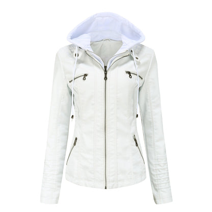 A Ladies PU Leather Jacket